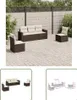 The Living Store 5-tlg. Garten-Sofagarnitur mit Kissen Produktbild-Vorschau 1