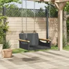 vidaXL Závěsné křeslo černé 63x62x40 cm Poly ratan Náhled obrázku produktu 3