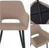 Nowoczesne krzesło velvet Olivia KT205 do kuchni, jadalni i Podgląd zdjęcia produktu 8