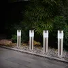 8er Set LED Solarleuchten, Edelstahl, IP44, H 28cm Produktbild-Vorschau 8
