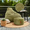 Green Bean® Sitzsack mit Hocker aus Cord - Sitzsäcke für Produktbild-Vorschau 2