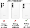 Comparison of Samsung phone models and their compatibility with a product, indicated by checkmarks and crosses. Produktbild-Vorschau