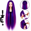 Tête à coiffer professionnelle Iza cheveux synthétiques Voir les images du produit 1
