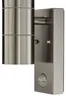 Lindby Außenwandleuchte Eyrin, Höhe 22 cm, Edelstahl, Produktbild-Vorschau 6