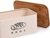 Theo&Cleo Brotkasten aus Metall mit Bambus Deckel 30cm * Produktbild-Vorschau 3