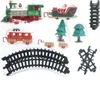 Weihnachtszug Eisenbahn mit 3 Waggons Schienen & LED Licht Produktbild-Vorschau 2