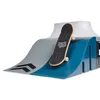 A toy skateboard ramp with a fingerboard on it. Náhľad obrázku produktu