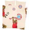 A collection of bedding items featuring cartoon bears and the FC Bayern München logo. Podgląd zdjęcia produktu