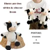 Kuh Kuscheltier 40 cm Weiches Plüschtier Stofftier Schwarz Produktbild-Vorschau 4