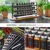 Gewürzregal Set Schwarz | Stehend oder Wandmontage | 24 Produktbild-Vorschau 6