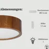 STOLARNIA PIKA Deckenleuchte - Holz Runde Deckenlampe Produktbild-Vorschau 4