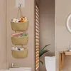 Wand-Hängekorb 3 Schichten, Makramee Stil, Platzsparend, Produktbild-Vorschau 1