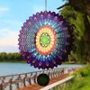 INF 3D rotující mandala větrná zvonkohra - modrofialová Náhled obrázku produktu 3