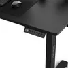 A close-up view of the control panel and leg of a black standing desk. Anteprima dell’immagine prodotto