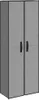 vidaXL Schuhschrank Grau 60x30x166 cm Stoff Produktbild-Vorschau 1
