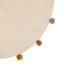 Kinderteppich - Baumwolle und Pompons - béžová - D90 cm - Náhľad obrázku produktu 2