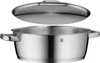 A stainless steel pot with its lid slightly ajar, presented against a white background. Náhľad obrázku produktu