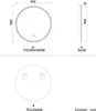 Badspiegel rund 40cm Warm/Neutral/Kaltweiß dimmbar Memory Produktbild-Vorschau 9