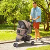 PawHut Hundewagen Hundebuggy Katzenwagen Tierbuggy Pet Produktbild-Vorschau 2