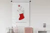 MuchoWow® Wandteppich Wandbehang Winter - Weihnachtssocke - Produktbild-Vorschau 2