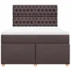 Boxspringbett mit Matratze Dunkelbraun 160x200 cm Stoff Produktbild-Vorschau 6