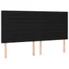 LED Kopfteil Schwarz 180x5x118/128 cm Stoff Produktbild-Vorschau 4