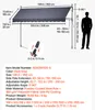 AVOR Tende manuelle rétractable, 350 cm (138 pouces) de Voir les images du produit 2