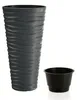 Prosperplast bloempot, zandkleur - antraciet - kunststof - Productafbeelding-voorbeeld 1