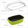 Grande pirofila in alluminio da 5L con coperchio verde Anteprima dell’immagine prodotto 4