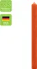 IHR - Stabkerze H:18 cm, 25 Stück, Orange Produktbild-Vorschau 3