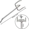 Belle Vous 50Stk Lochwand Haken Einzeln aus Stahl – 10,5cm Produktbild-Vorschau 2
