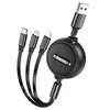 HOCO Câble 3 en 1 USB A vers Lightning / Micro USB / Type C Voir les images du produit 1