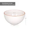 3er Set Salatschüssel Wolle Ø 17,5cm + 20,5cm + 24cm weiß Produktbild-Vorschau 6