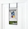 vidaXL Dveřní zrcadlo černé 30x60 cm sklo a hliník Náhled obrázku produktu 2