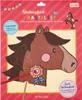 The image shows the packaging for a hobby horse craft set. Produktbild-Vorschau