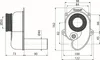 Alcadrain Urinal Siphon mit einem waagrechten Abgang DN40 Anteprima dell’immagine prodotto 2