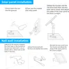 Diagrams illustrating solar panel installation methods. Podgląd zdjęcia produktu