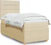 Boxspringbett mit Matratze Creme 100x200 cm Stoff Produktbild-Vorschau 2