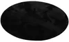 Luxus Super Soft Kunstfellteppich Pearl Schwarz Rund, Produktbild-Vorschau 2