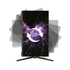A monitor is shown in a tilted position with multiple ghosted images indicating its rotation capability. Produktbild-Vorschau