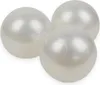 Three pearl-colored balls on a white background. Voir les images du produit