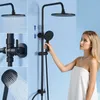 Auralum Regendusche ohne Armatur, Schwarz Duscharmatur mit Produktbild-Vorschau 6