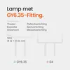 Osram -Halogeen Insteeklamp GY6.35 Helder - 20W 300lm 2800K Productafbeelding-voorbeeld 4