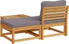 vidaXL 3-tlg. Garten-Lounge-Set mit Kissen Massivholz Produktbild-Vorschau 6