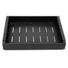 A black telescopic drawer with ventilation slots. Podgląd zdjęcia produktu
