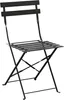 Bolero Klappbare Terrassenstühle Stahl, Schwarz (2 Stück) Produktbild-Vorschau 1