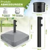 tillvex® Sonnenschirmständer GRAVIA mit Rollen & Bremsen Produktbild-Vorschau 2