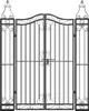 vidaXL Gartentor Schwarz 121x8x150 cm Schmiedeeisen Produktbild-Vorschau 3