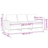 vidaXL 3-Sitzer-Sofa Schwarz 180 cm Kunstleder Produktbild-Vorschau 7