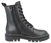 TAMARIS Damen Stiefelette gefüttert schwarz Glattleder - Produktbild-Vorschau 4